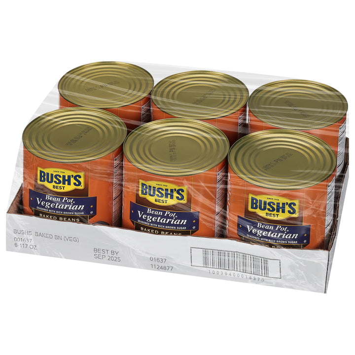 Bush's Best Vegetarian Baked Beans-117 oz.-6/Case
