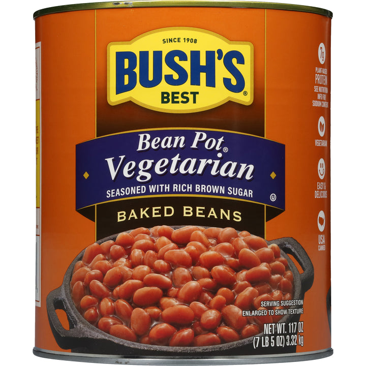 Bush's Best Vegetarian Baked Beans-117 oz.-6/Case