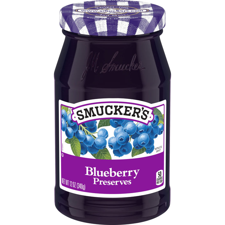 Smucker's Preserves Blueberry-12 oz.-12/Case