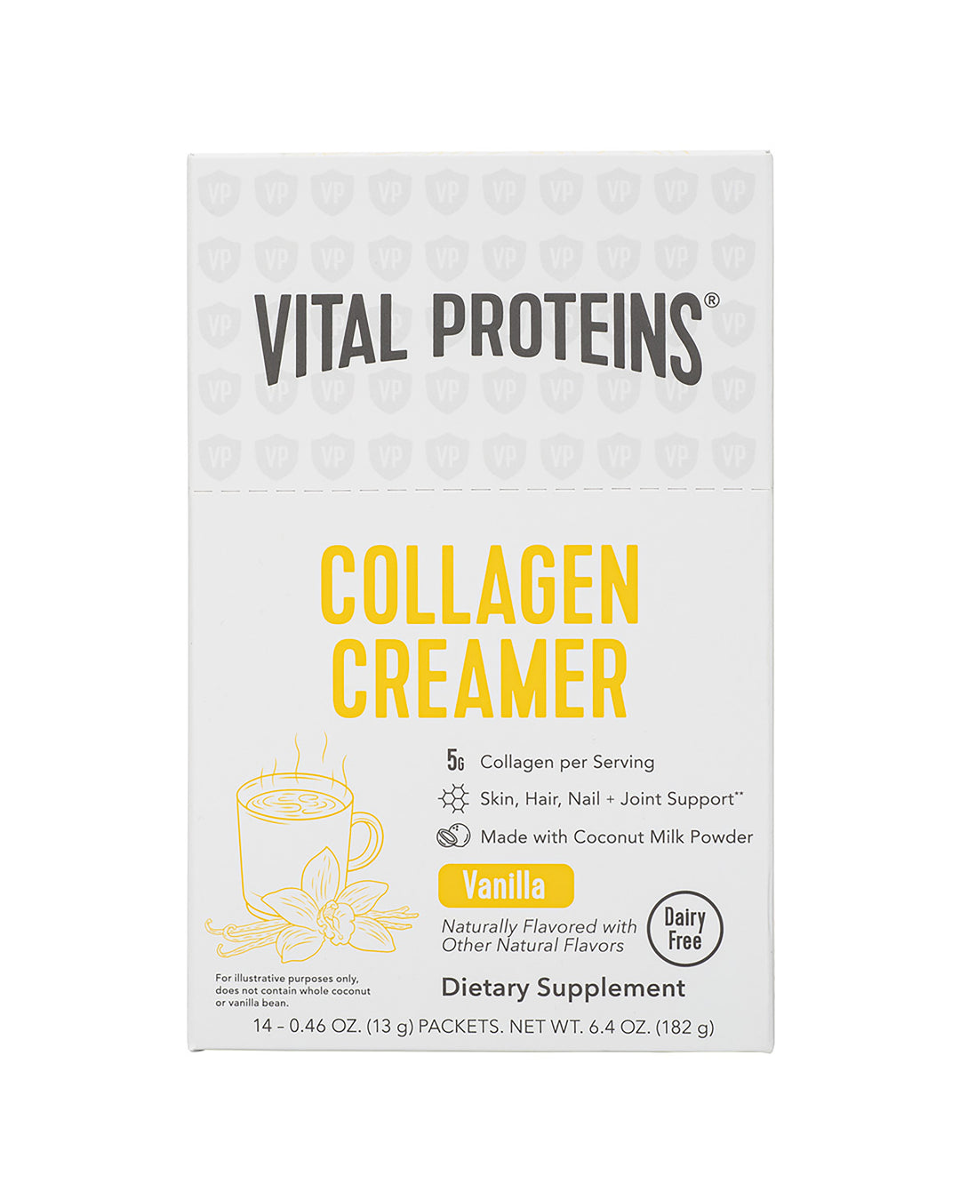 Vital Performance Collagen Creamer Vanilla Stick Packets-13 Gram-14/Box-12/Case