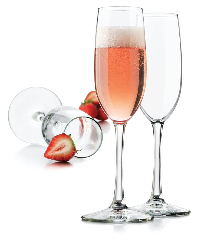 Libbey Embassy-R- 6 oz. Tall Flute Glass-12 Each-1/Case