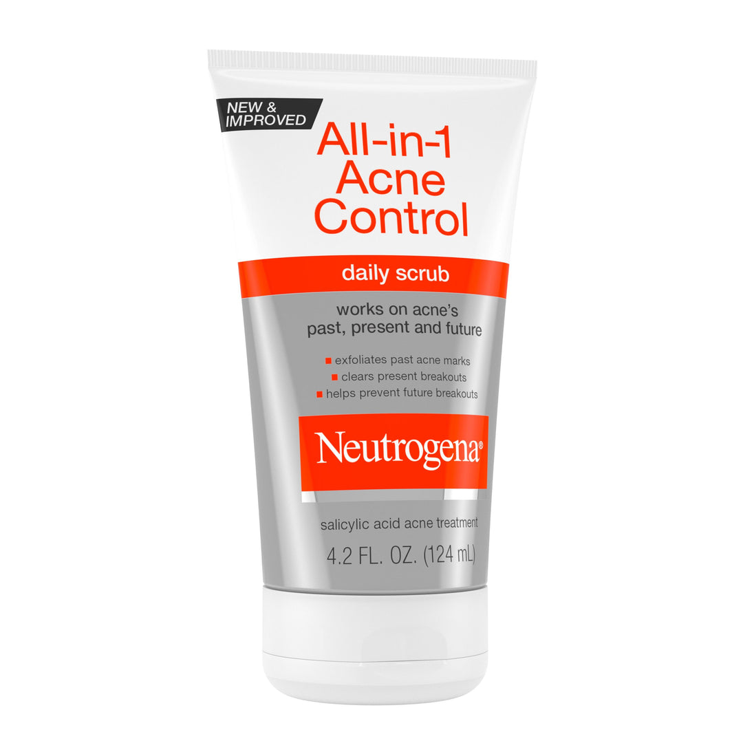 Neutrogena All-In-1 Acne Control Daily Scrub 12/4.2 Fl Oz.