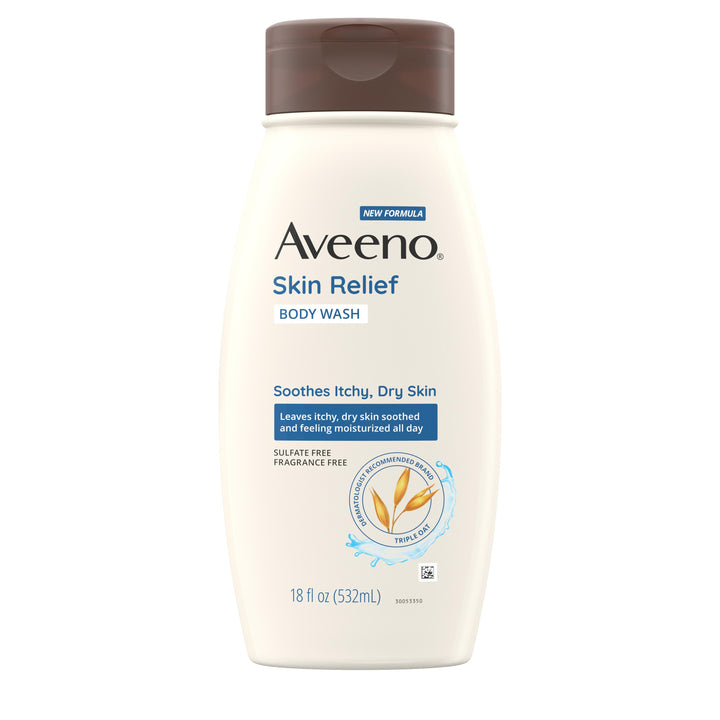 Aveeno Skin Relief Body Wash-18 fl oz.s-3/Box-4/Case