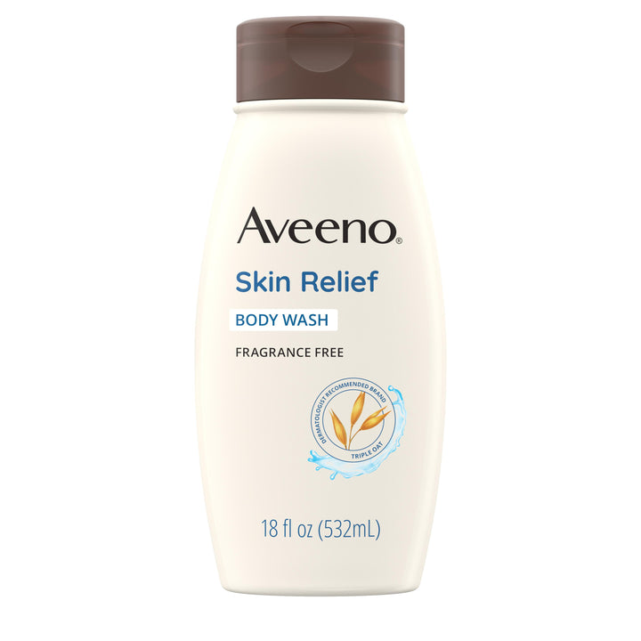 Aveeno Skin Relief Body Wash-18 fl oz.s-3/Box-4/Case