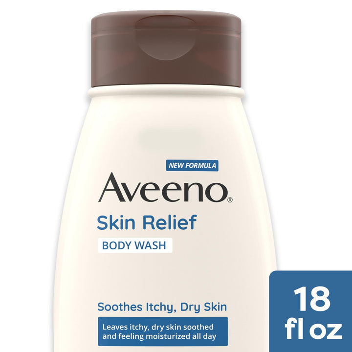 Aveeno Skin Relief Body Wash-18 fl oz.s-3/Box-4/Case