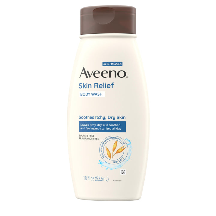 Aveeno Skin Relief Body Wash-18 fl oz.s-3/Box-4/Case