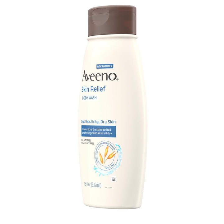 Aveeno Skin Relief Body Wash-18 fl oz.s-3/Box-4/Case