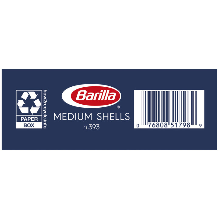 Barilla Medium Shells Pasta-16 oz.-12/Case
