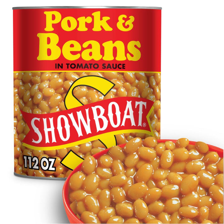 Showboat Pork & Beans Can-112 oz.-6/Case