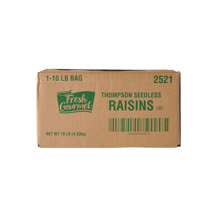 Fresh Gourmet Yellow Frame Farms Thompson Seedless Raisins-10 lb.-1/Case