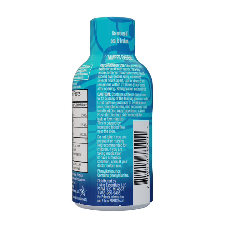 5-Hour Energy Extra Strength Blue Raspberry Energy Shot-1.93 fl oz.s-12/Box-18/Case