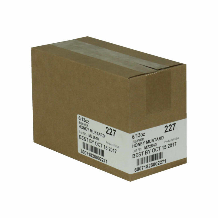 Beaver Honey Mustard Bottle-13 oz.-6/Case