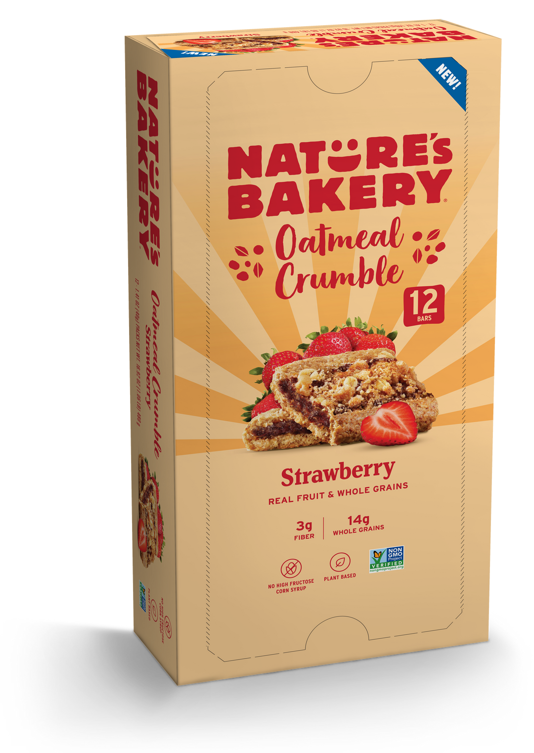 Nature's Bakery Strawberry Oatmeal Crumble Bar-1.41 oz.-12/Box-7/Case