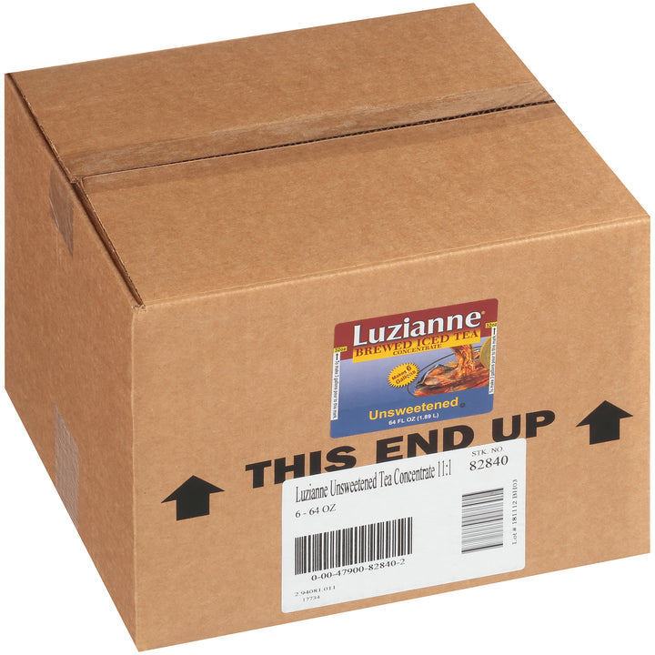 Luzianne Unsweetened Tea-64 oz.-1/Box-6/Case