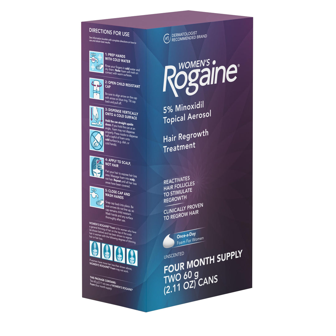Rogaine Women 5% Foam-120 Gram-2/Box-3/Case