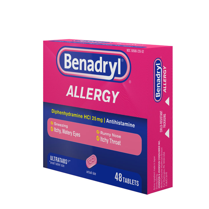 Benadryl Allergy Ultra Tablets-48 Count-6/Box-4/Case