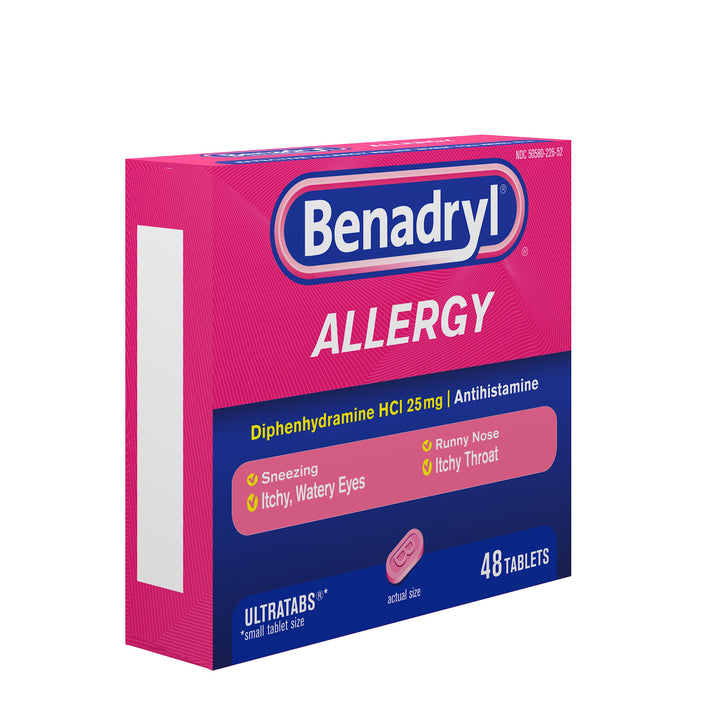Benadryl Allergy Ultra Tablets-48 Count-6/Box-4/Case
