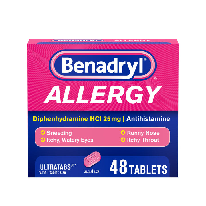 Benadryl Allergy Ultra Tablets-48 Count-6/Box-4/Case
