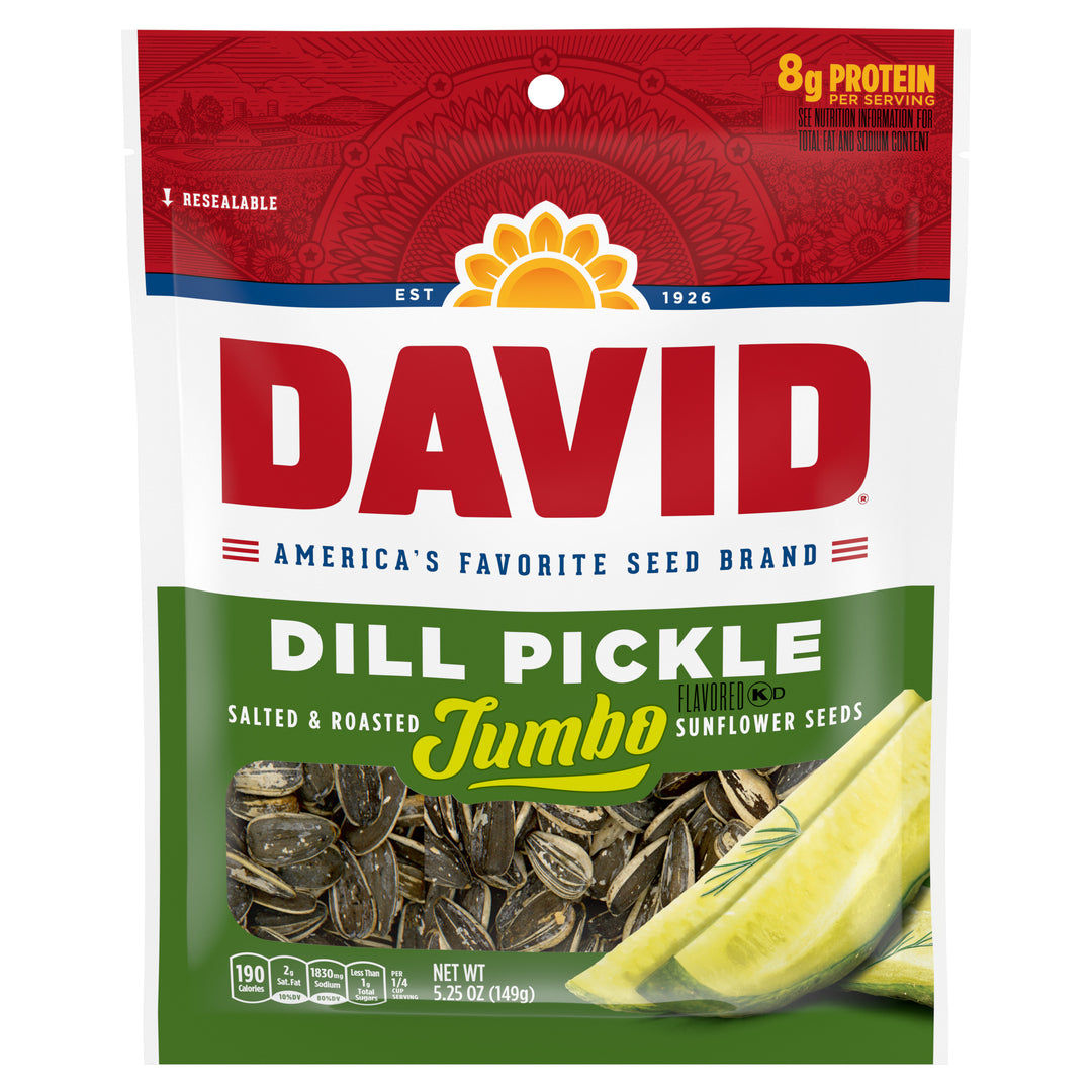 David Dill Pickle Sunflower Seeds-5.25 oz.-12/Case