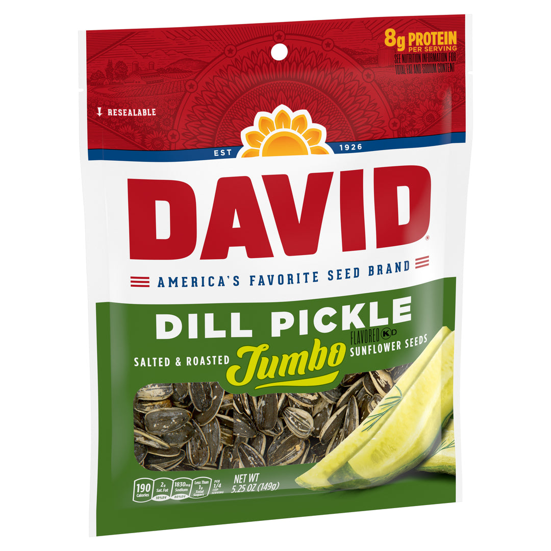 David Dill Pickle Sunflower Seeds-5.25 oz.-12/Case
