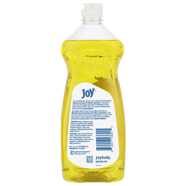 Joy Ultra Lemon Scent Dishwashing Liquid-30 fl oz.s-10/Case