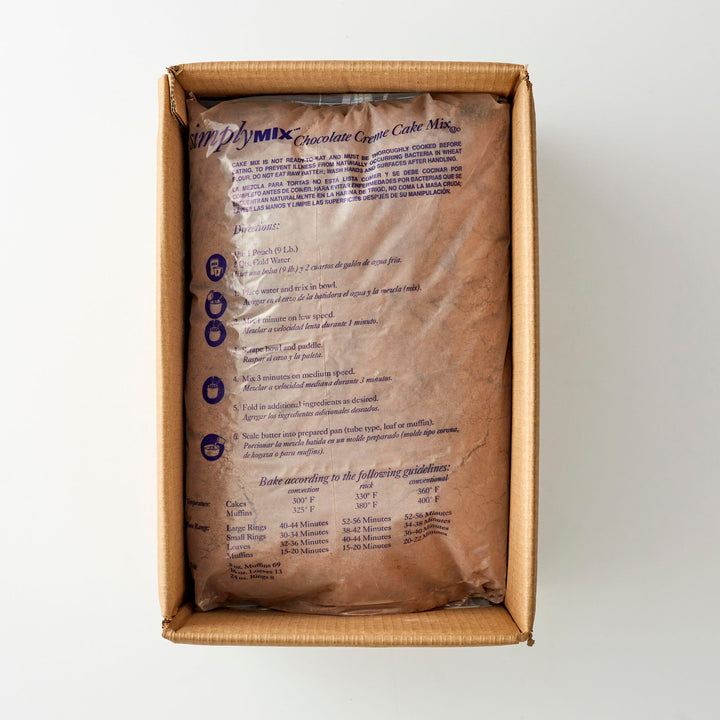 Pillsbury Chocolate Creme Base Cake Mix-9 lb.-3/Case