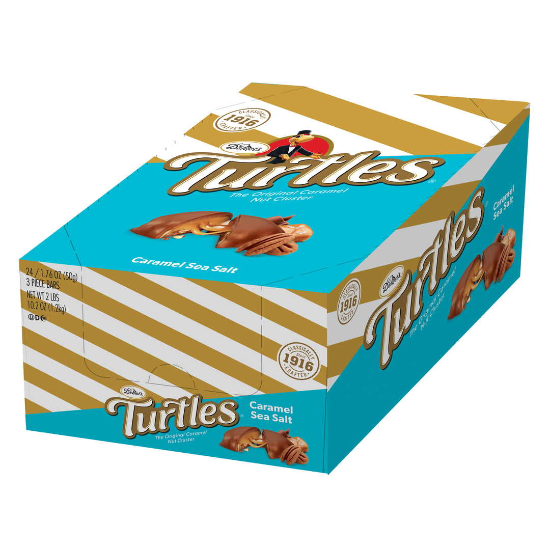 Turtles Candy Bar Sea Salt Caramel King Size-1.76 oz.-24/Box-6/Case