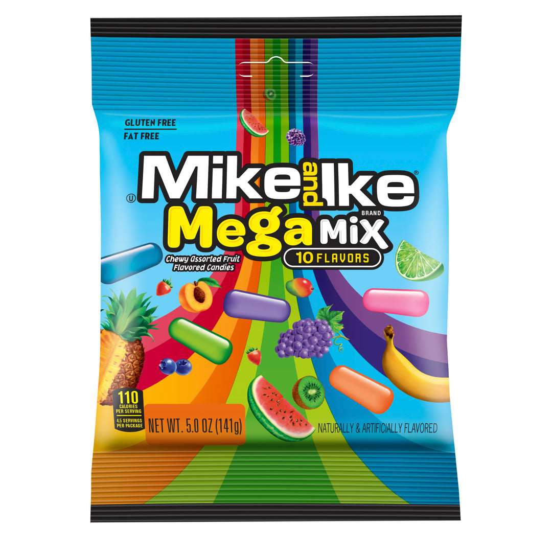 Mike & Ike Mega Mix Peg Bag-5 oz.-12/Case