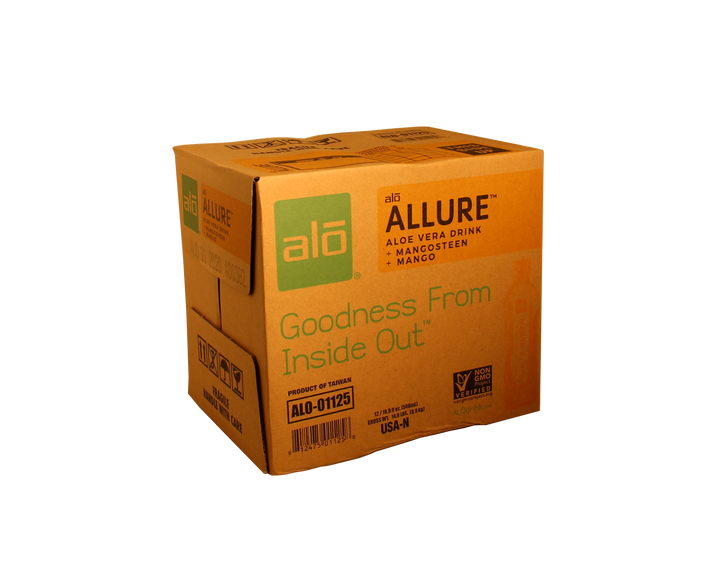 Alo Drink Allure Aloe Mangosteen & Mango-16.9 fl oz.s-12/Case