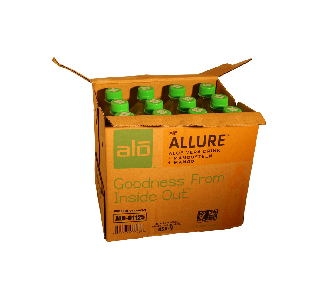 Alo Drink Allure Aloe Mangosteen & Mango-16.9 fl oz.s-12/Case