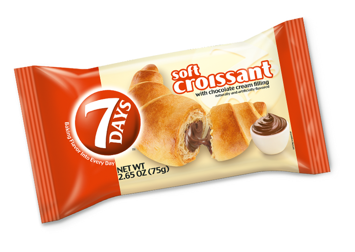 7 Days Soft Chocolate Croissant-2.65 oz.-6/Box-4/Case