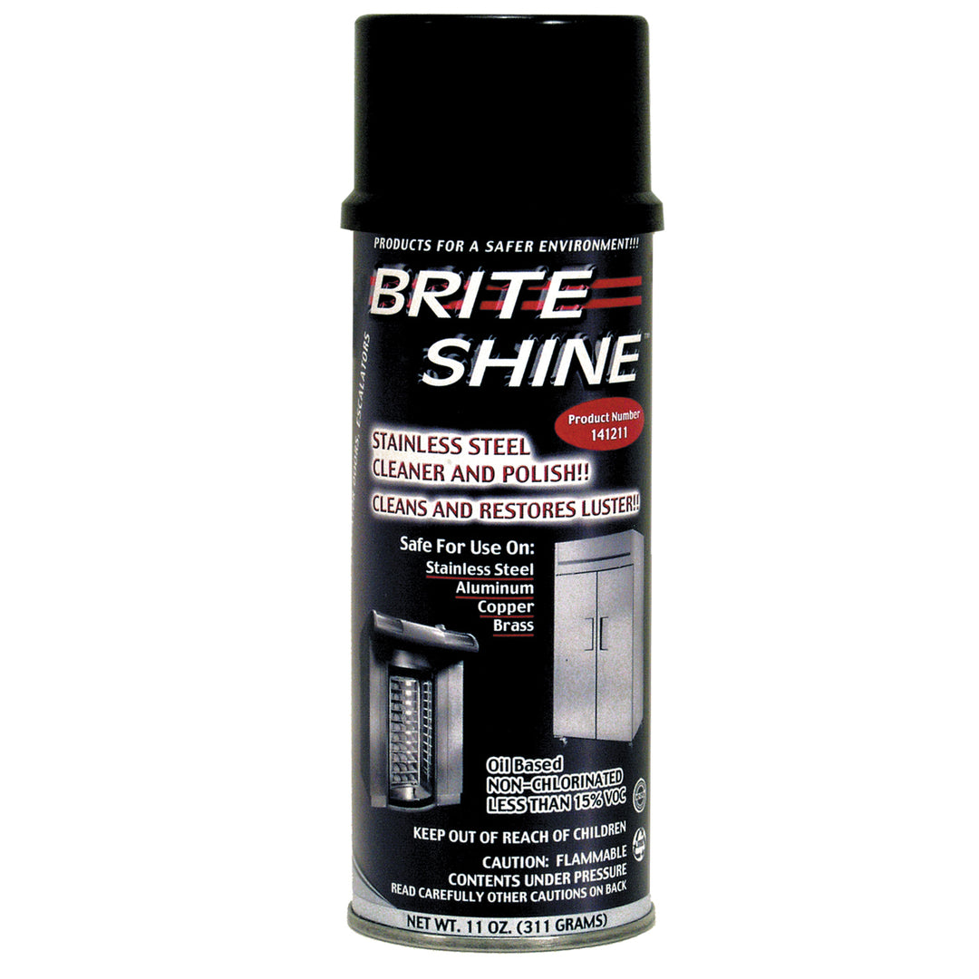 Brite Shine Stainless Steel Cleaner & Polish-Oil Based-Vanilla Scent-11 oz.-12/Case