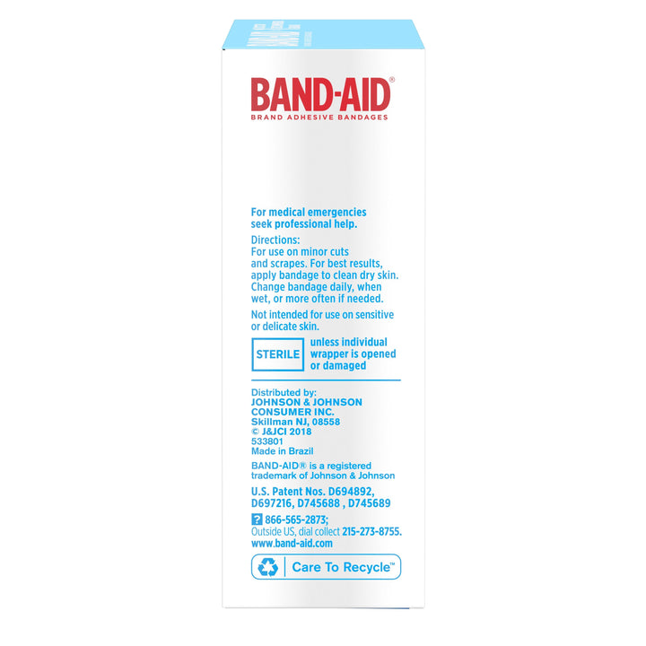 Band Aid Water Block Tough Strip Bandage Bandages Box-20 Count-5/Box-4/Case