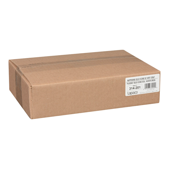 Lapaco Econo-Scalloped-Solid Colored-Hunter Green Placemat-1000 Each-1/Case