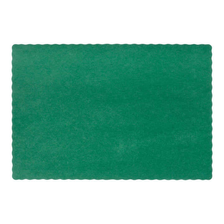 Lapaco Econo-Scalloped-Solid Colored-Hunter Green Placemat-1000 Each-1/Case