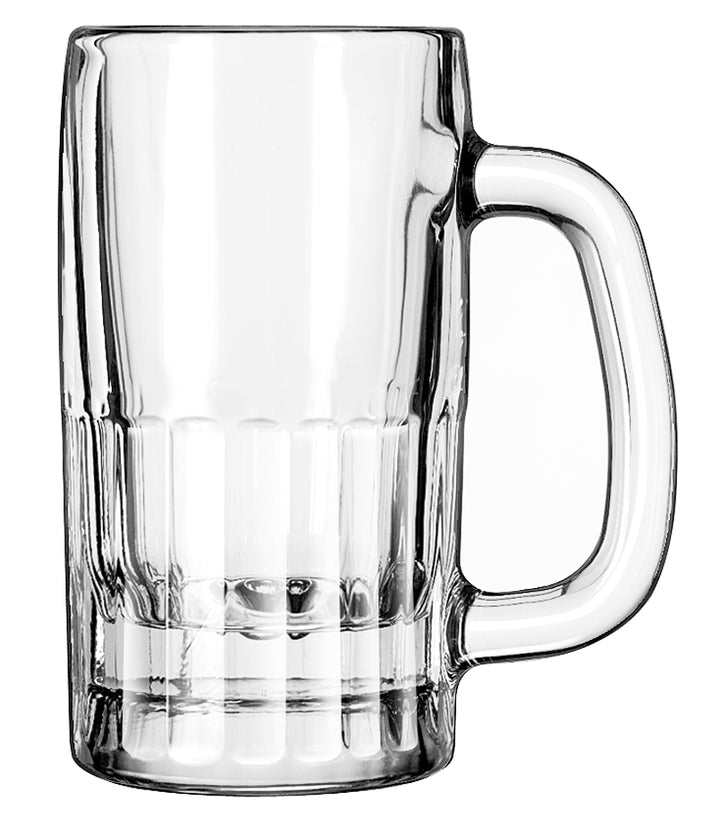 Libbey 10 oz. Clear Mug Beer Glass-12 Each-1/Case