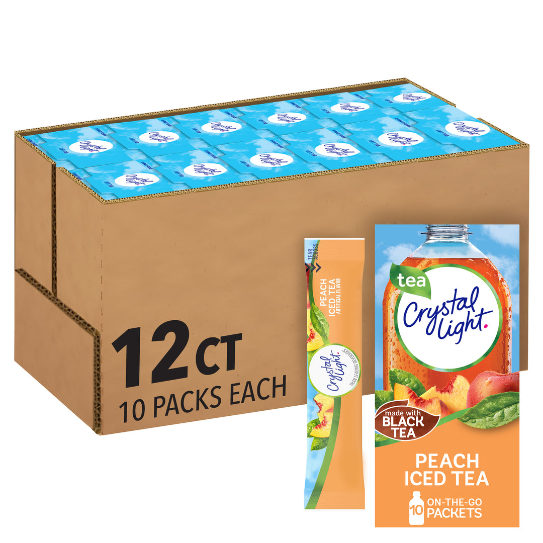 Crystal Light Crystal Light Beverage On The Go Peach Tea-0.07 oz.-10/Box-12/Case