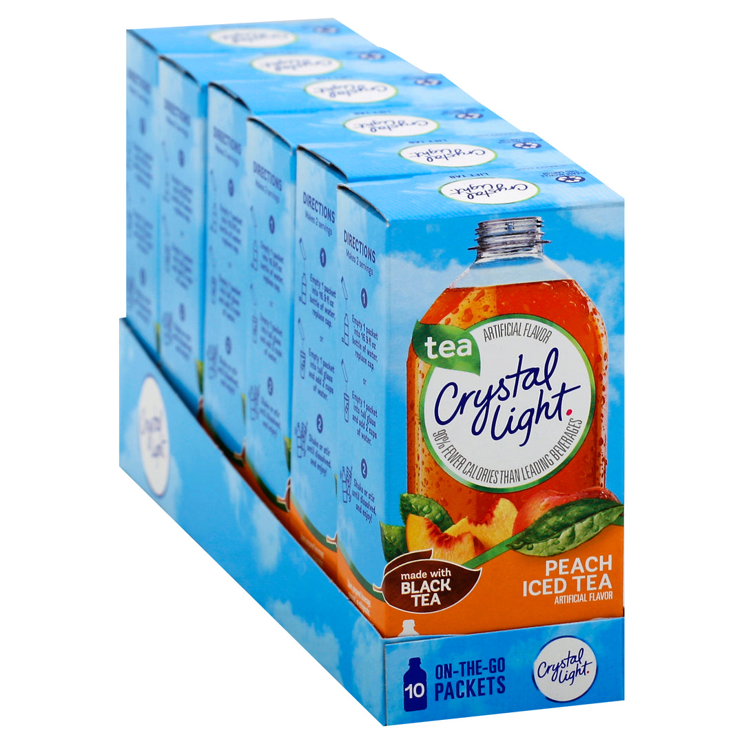 Crystal Light Crystal Light Beverage On The Go Peach Tea-0.07 oz.-10/Box-12/Case