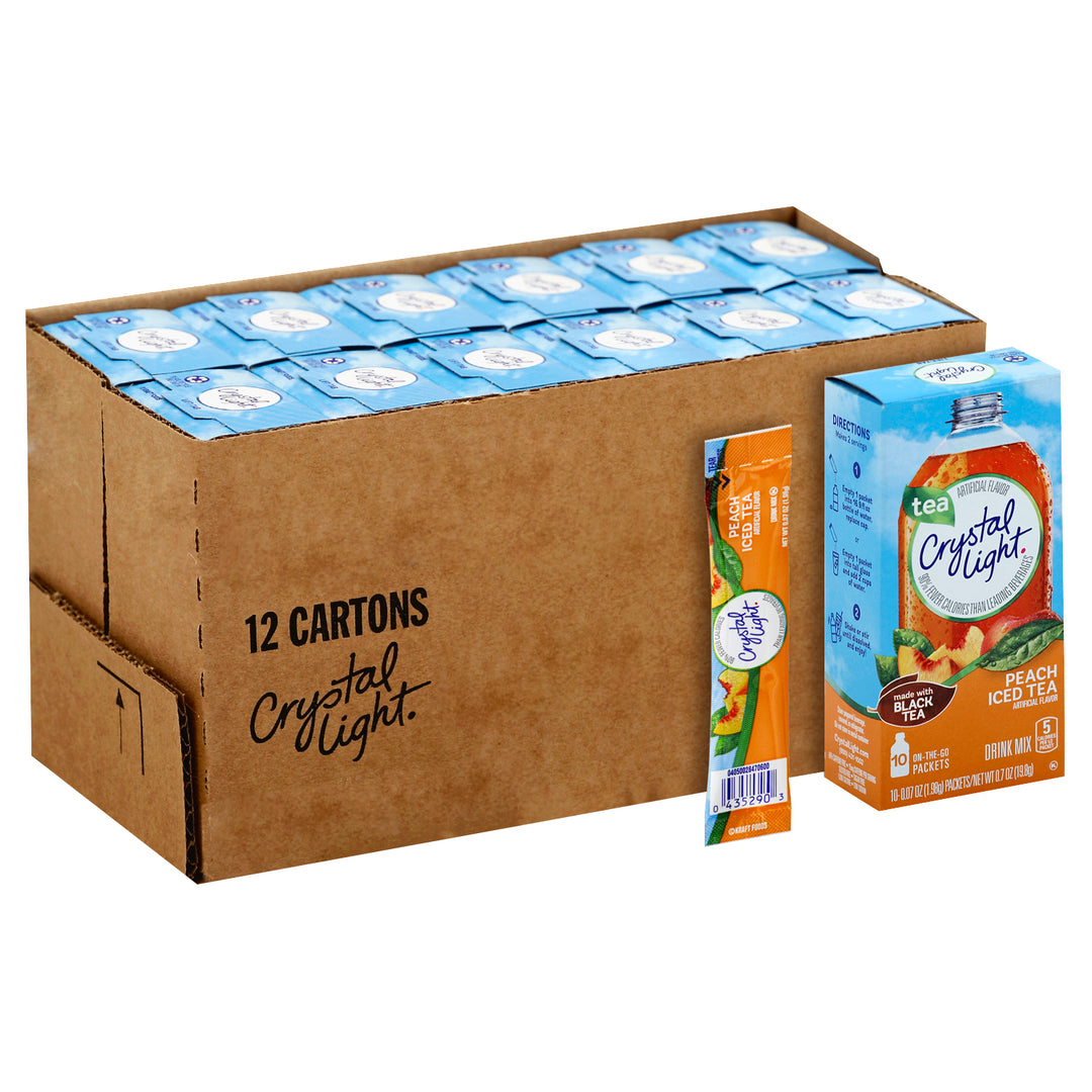 Crystal Light Crystal Light Beverage On The Go Peach Tea-0.07 oz.-10/Box-12/Case