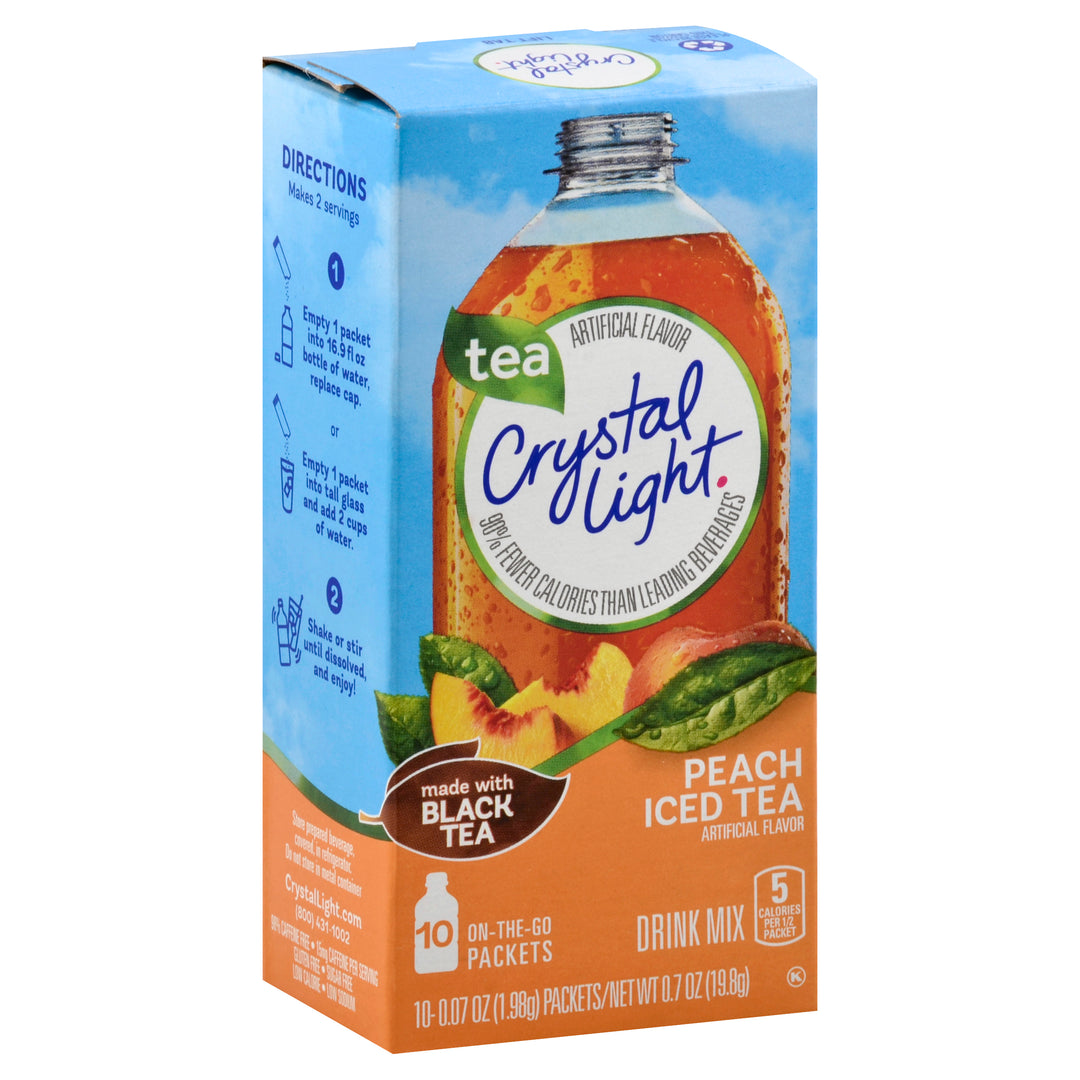 Crystal Light Crystal Light Beverage On The Go Peach Tea-0.07 oz.-10/Box-12/Case