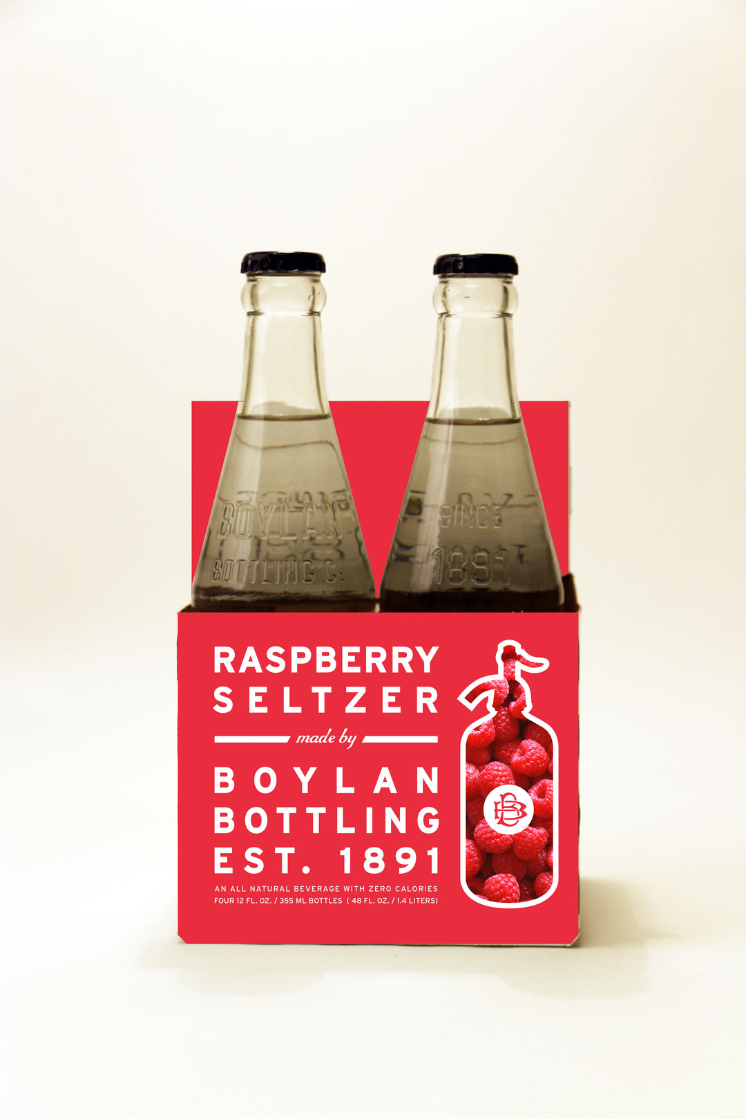 Boylan Bottling Raspberry Sltz-12 fl oz.s-4/Box-6/Case