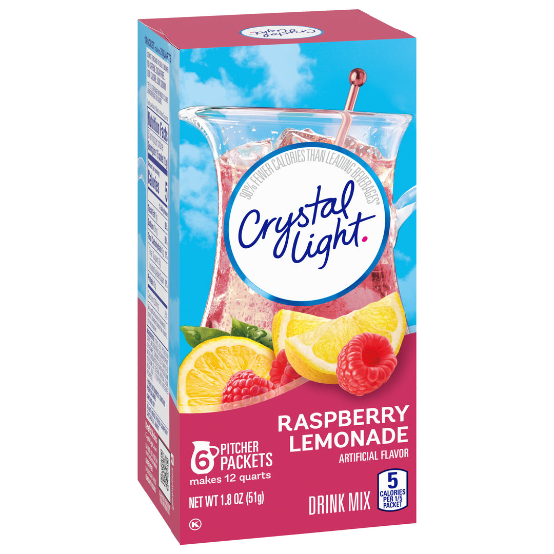 Crystal Light Lemonade Raspberry Beverage Mix-1.8 oz.-12/Case