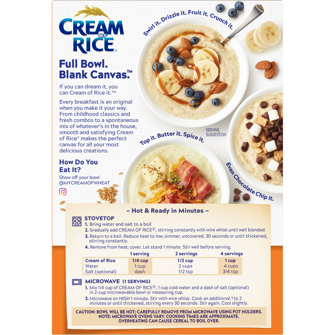 Cream Of Rice Cereal-14 oz.-12/Case