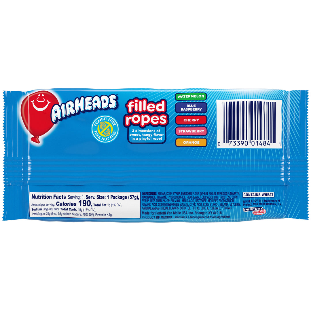 Airheads Rope-2 oz.-18/Box-8/Case