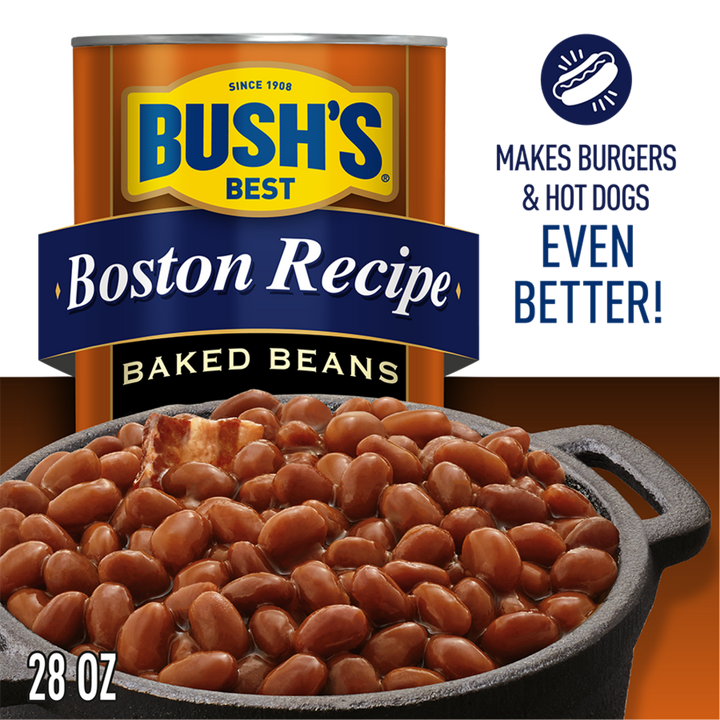 Bush's Best Boston Recipe Baked Beans-28 oz.-12/Case