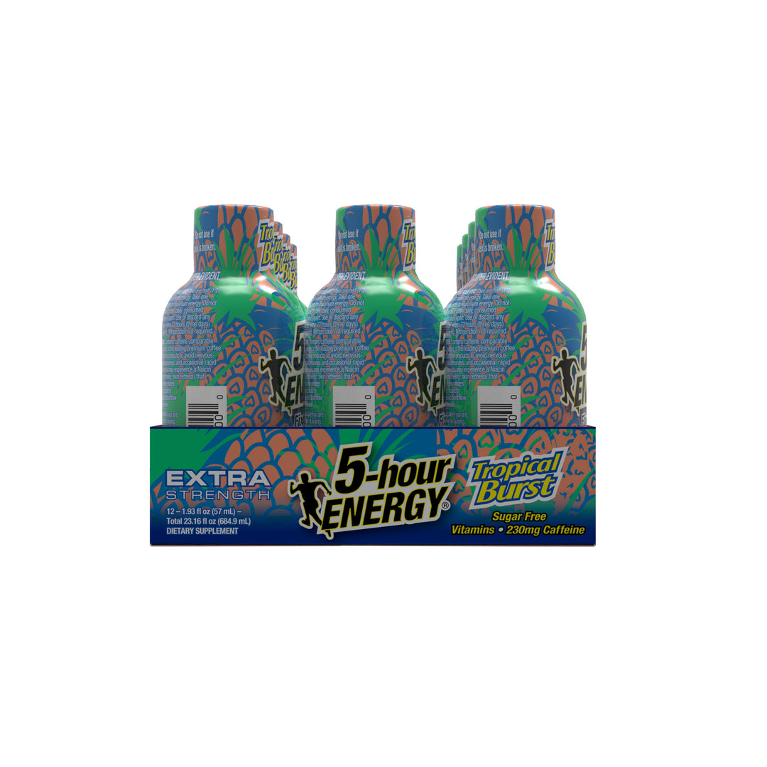 5-Hour Energy Extra 5 Hour Energy Extra Strength Tropical Burst-1.93 fl oz.s-12/Box-18/Case