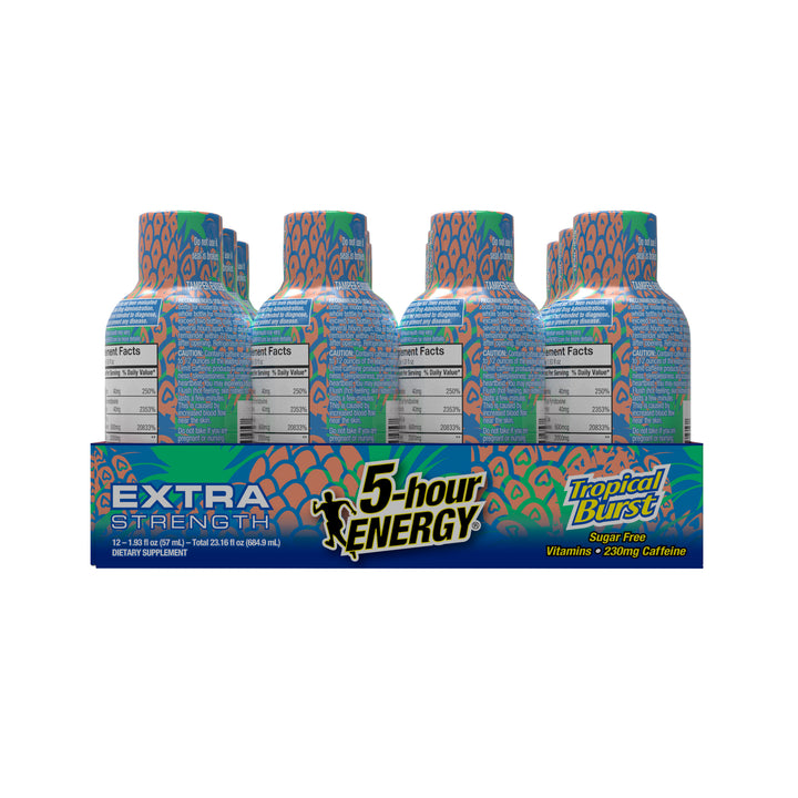 5-Hour Energy Extra 5 Hour Energy Extra Strength Tropical Burst-1.93 fl oz.s-12/Box-18/Case