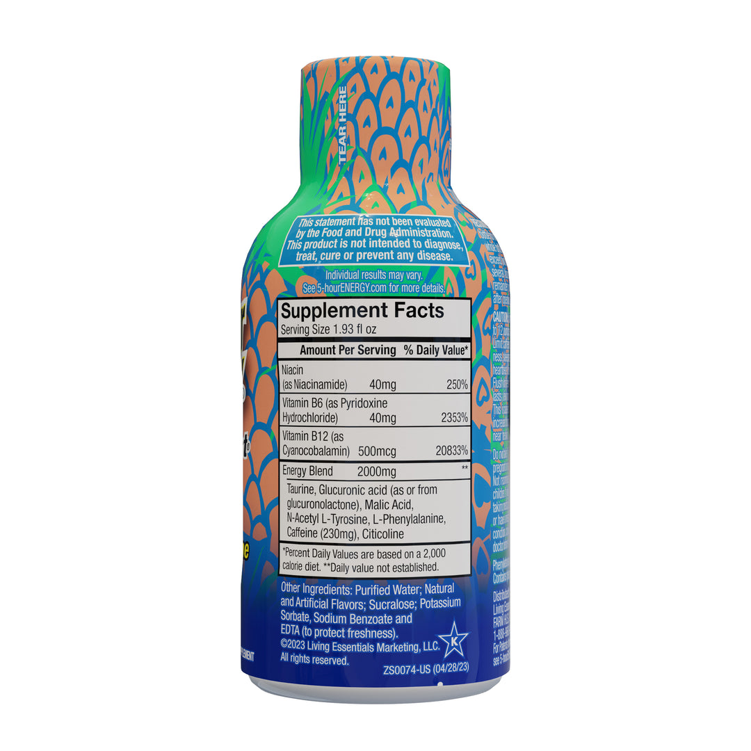5-Hour Energy Extra 5 Hour Energy Extra Strength Tropical Burst-1.93 fl oz.s-12/Box-18/Case