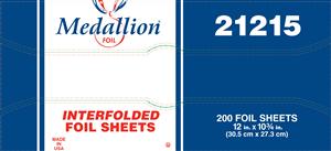 Hfa Handi-Foil Medallion Interfolded 12"X10" Foil Sheet-200 Count-12/Case