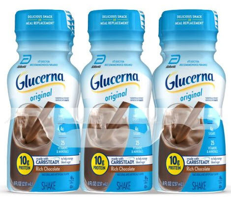 Glucerna Shake Creamy Chocolate Delight-8 fl oz.s-6/Box-4/Case